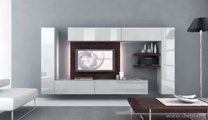 Day living room furniture PD01 pearl grey dark oak